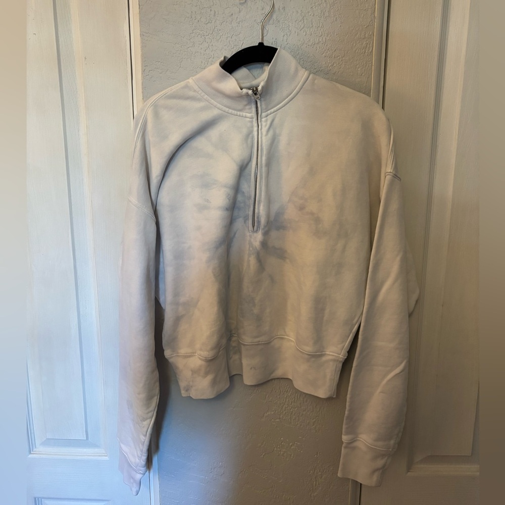 Reformation Jeans Marla Tie Dye Quarter Zip Size Large
